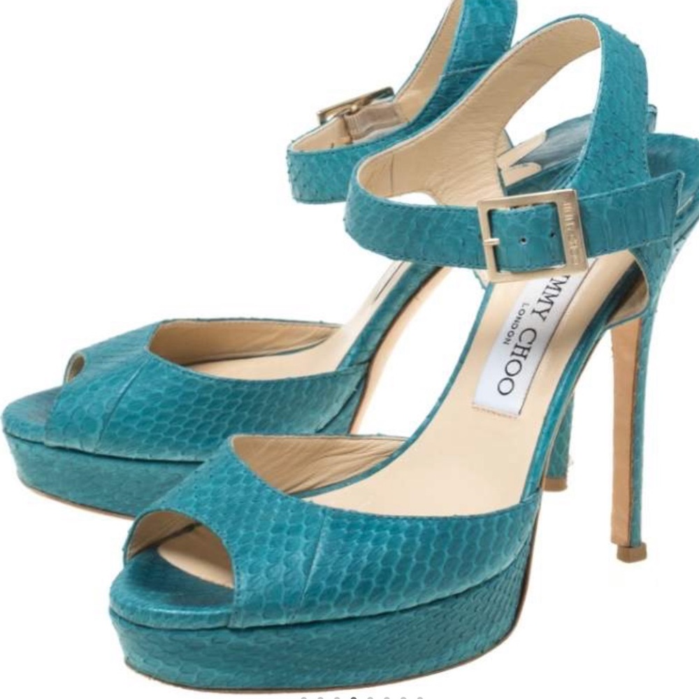 Jimmy Choo snakeskin heel sz 6 1/2